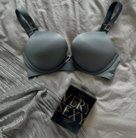 Комплект білизни зі стразами Victoria's Secret погруддя і трусики бразилії 1159840699 (Сірий 36C/L)