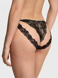 Комплект белья Victoria's Secret бралетт триангл и трусики бикини со стразами 1159840816 (Черный L)