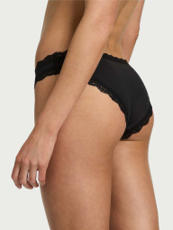 Женский комплект белья Victoria's Secret лиф и трусики бикини 1159841053 (Черный 32A/XS)