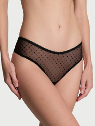 Комплект белья с колокольчиками Victoria's Secret лиф и трусики чики 1159841245 (Черный 34B/M)