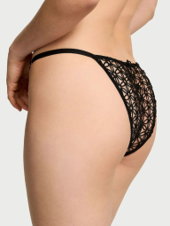 Эффектный комплект Victoria's Secret бюст Push-Up и трусики бразильяны 1159841815 (Черный 34C/M)