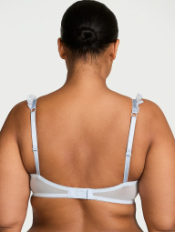 Женский комплект белья Victoria's Secret лиф и трусики тонг 1159841933 (Голубой 36D/L)