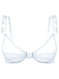 Женский комплект белья Victoria's Secret лиф и трусики тонг 1159841933 (Голубой 36D/L)