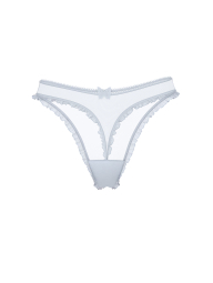Женский комплект белья Victoria's Secret лиф и трусики тонг 1159841933 (Голубой 36D/L)