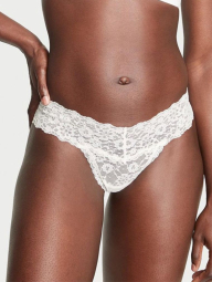 Мереживний комплект білизни Victoria's Secret бралетт та трусики тонг 1159841972 (Молочний S)