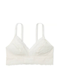 Мереживний комплект білизни Victoria's Secret бралетт та трусики тонг 1159841972 (Молочний S)