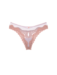 Комплект белья Victoria's Secret бюст и трусики тонг 1159842037 (Оранжевый 34B/S)