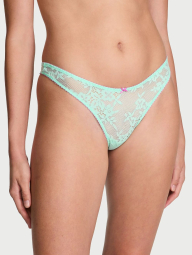 Комплект белья Victoria's Secret бюст и трусики тонг 1159842494 (Бирюзовый 36C/L)