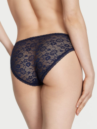 Мереживний комплект білизни Victoria's Secret бюст Push-Up і бікіні трусики 1159842608 (Синій 36B/L)