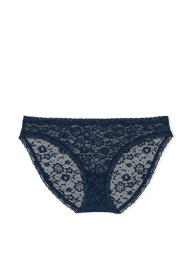 Мереживний комплект білизни Victoria's Secret бюст Push-Up і бікіні трусики 1159842608 (Синій 36B/L)