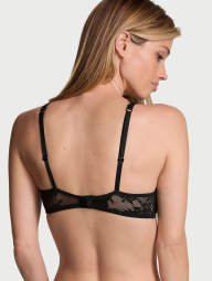 Шикарный комплект белья Victoria's Secret лиф и трусики чики 1159842643 (Черный XS)