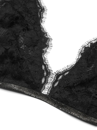 Шикарный комплект белья Victoria's Secret лиф и трусики чики 1159842643 (Черный XS)