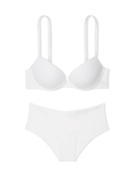 Базовый комплект белья Victoria's Secret PINK бюст Super Push Up и трусики чики 1159842871 (Белый 36B/M)