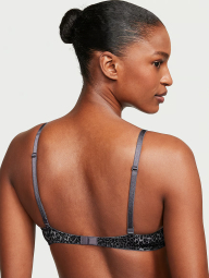 Комплект белья Victoria's Secret бюст Push Up и кружевные трусики тонг 1159844338 (Леопардовый 40D/XL)