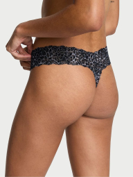 Комплект белья Victoria's Secret бюст Push Up и кружевные трусики тонг 1159844338 (Леопардовый 40D/XL)