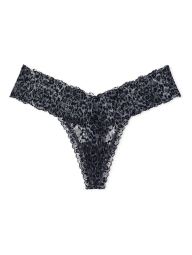 Комплект белья Victoria's Secret бюст Push Up и кружевные трусики тонг 1159844338 (Леопардовый 40D/XL)