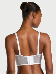Эффектный комплект Victoria's Secret бюст Push-Up и трусики тонг 1159844604 (Белый 32A/XS)
