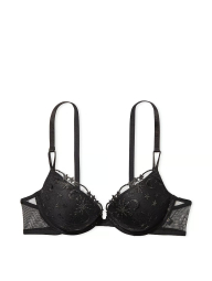 Шикарный комплект Victoria's Secret бюстгальтер и трусики хипхаггеры 1159844907 (Черный 34D/M)