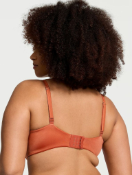 Гладкий комплект білизни Victoria's Secret погруддя Push-Up та трусики чики 1159845539 (Коричневий 34A/S)