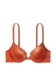 Гладкий комплект білизни Victoria's Secret погруддя Push-Up та трусики чики 1159845539 (Коричневий 34A/S)