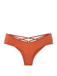Гладкий комплект білизни Victoria's Secret погруддя Push-Up та трусики чики 1159845539 (Коричневий 34A/S)