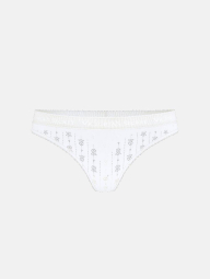 Комплект білизни Victoria's Secret погруддя Push Up та трусики тонг 1159846804 (Білий 34A/S)