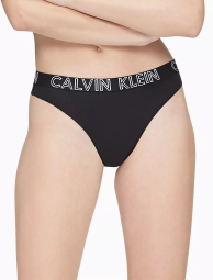 Женский комплект белья Calvin Klein бюст и трусики тонг 1159847090 (Черный S)