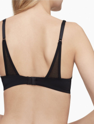 Комплект белья Calvin Klein бюст и трусики хипстеры 1159847867 (Черный 38DD/XL)