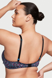 Комплект білизни Victoria's Secret погруддя Push Up та трусики тонг 1159848422 (Чорний 32B/XS)