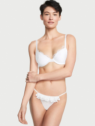 Ажурный комплект Victoria's Secret бюст и трусики бикини 1159849928 (Белый 36B/M)