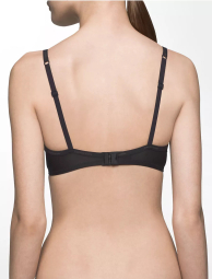 Женский комплект белья Calvin Klein бюст и трусики тонг 1159850729 (Черный 32C/XS)