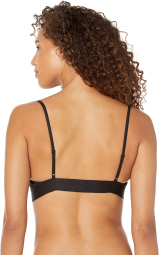 Женский комплект белья Calvin Klein бюст и трусики тонг 1159850741 (Черный XS)