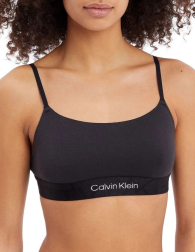 Женский комплект белья Calvin Klein бюст и трусики тонг 1159850741 (Черный XS)