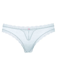 Комплект білизни Victoria's Secret бюстгальтер та трусики тонг 1159852068 (Блакитний 38D/XL)