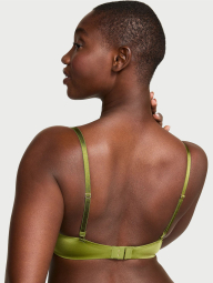 Вишуканий комплект білизни Victoria's Secret погруддя Push-Up та трусики тонг 1159852282 (Зелений 36A/M)