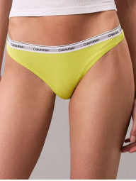 Женский комплект белья Calvin Klein лиф триангл и трусики тонг 1159852613 (Салатовый S)