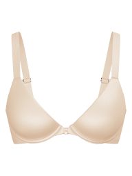 Комплект білизни Victoria's Secret бюстгальтер та трусики тонг 1159853585 (Бежевий 34A/S)