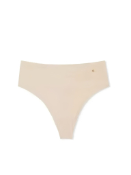 Комплект білизни Victoria's Secret бюстгальтер та трусики тонг 1159853585 (Бежевий 34A/S)