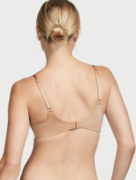 Комплект білизни Victoria's Secret погруддя Push-Up та трусики тонг 1159853610 (Бежевий 34D/M)