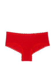 Комплект білизни Victoria's Secret ліф Push-up зі стразами та трусики чики 1159853745 (Червоний 34A/S)