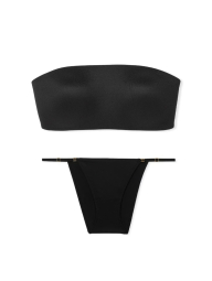 Комплект білизни Victoria's Secret ліф та трусики стрінг бікіні 1159855301 (Чорний S)
