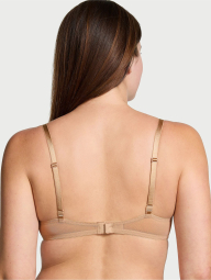 Мереживний комплект білизни Victoria's Secret погруддя Push-Up та трусики чики 1159856354 (Бежевий 36D/L)