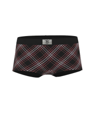 Женский комплект белья Victoria's Secret лиф и трусики шортики 1159856436 (Черный 38D/XL)