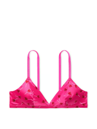 Комплект белья Victoria's Secret бралетт с принтом и открытые трусики чики 1159856972 (Розовый S)