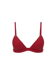 Комплект белья Victoria's Secret PINK со стразами бралетт Push-up и трусики чики 1159857473 (Красный M)