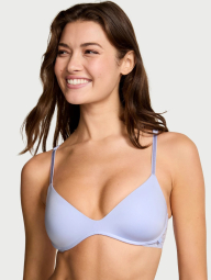 Гладкий комплект з мереживом Victoria's Secret погруддя Push-Up та безшовні трусики чики 1159857786 (Блакитний 34D/M)