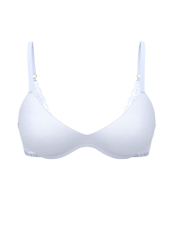 Гладкий комплект з мереживом Victoria's Secret погруддя Push-Up та безшовні трусики чики 1159857786 (Блакитний 34D/M)