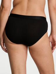 Женский комплект белья со стразами Victoria's Secret лиф и трусики хипхаггеры 1159857973 (Черный 36C/L)