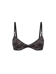 Комплект білизни Victoria's Secret погруддя Push-Up та трусики тонг 1159858325 (Чорний 32B/XS)