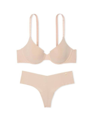 Комплект белья Victoria's Secret бюст и трусики тонг 1159858737 (Бежевый 38B/L)